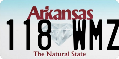 AR license plate 118WMZ