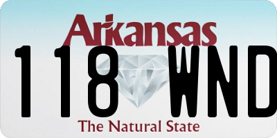 AR license plate 118WND