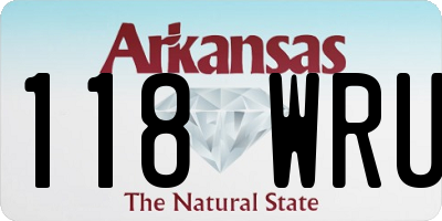 AR license plate 118WRU