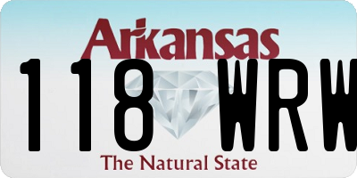AR license plate 118WRW