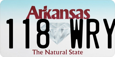 AR license plate 118WRY