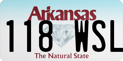 AR license plate 118WSL