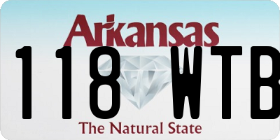 AR license plate 118WTB