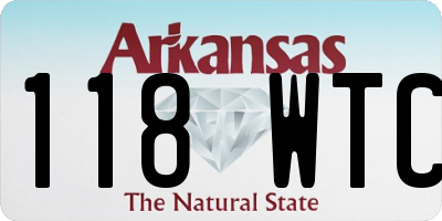 AR license plate 118WTC