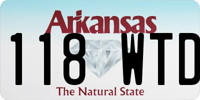 AR license plate 118WTD