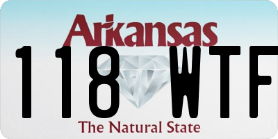 AR license plate 118WTF