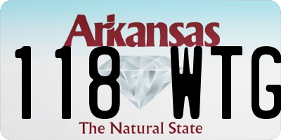 AR license plate 118WTG