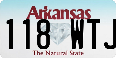 AR license plate 118WTJ