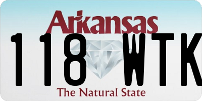 AR license plate 118WTK