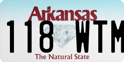 AR license plate 118WTM