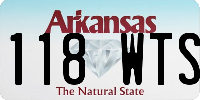 AR license plate 118WTS