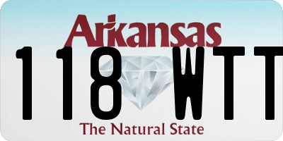AR license plate 118WTT