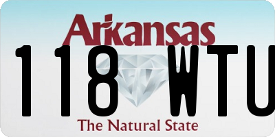 AR license plate 118WTU