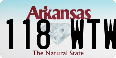 AR license plate 118WTW