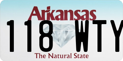 AR license plate 118WTY