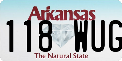 AR license plate 118WUG