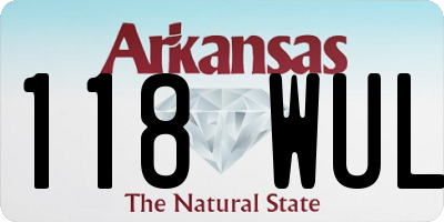 AR license plate 118WUL