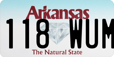 AR license plate 118WUM