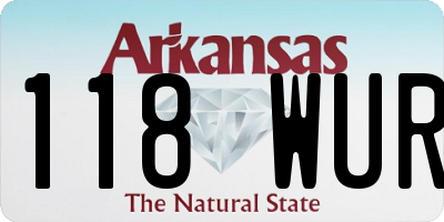 AR license plate 118WUR