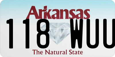 AR license plate 118WUU