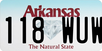 AR license plate 118WUW