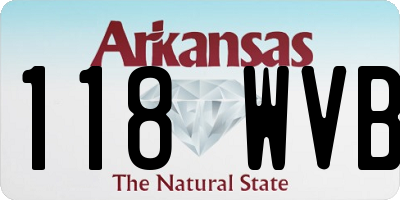 AR license plate 118WVB