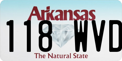 AR license plate 118WVD
