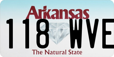 AR license plate 118WVE