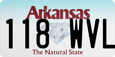 AR license plate 118WVL
