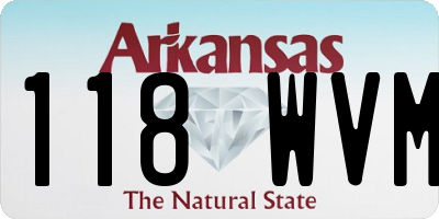 AR license plate 118WVM