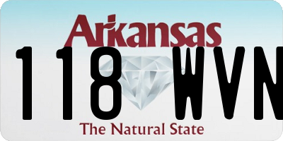 AR license plate 118WVN