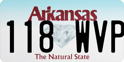 AR license plate 118WVP