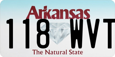 AR license plate 118WVT