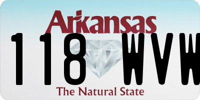 AR license plate 118WVW
