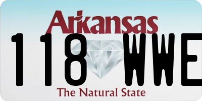 AR license plate 118WWE