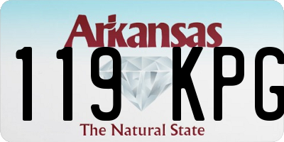 AR license plate 119KPG