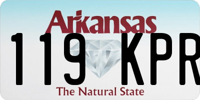 AR license plate 119KPR