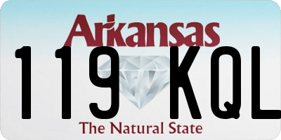 AR license plate 119KQL