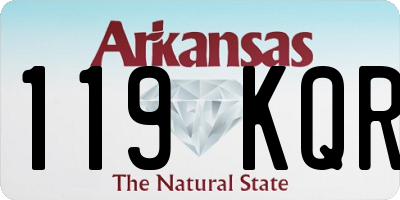 AR license plate 119KQR