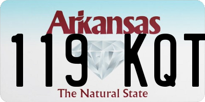 AR license plate 119KQT