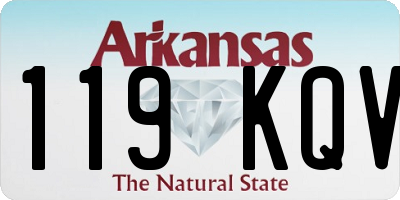 AR license plate 119KQV