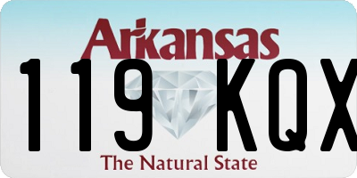 AR license plate 119KQX