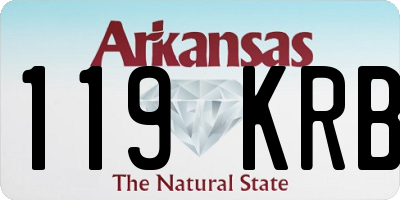 AR license plate 119KRB