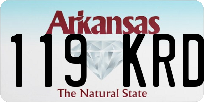 AR license plate 119KRD