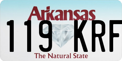AR license plate 119KRF