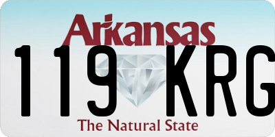 AR license plate 119KRG
