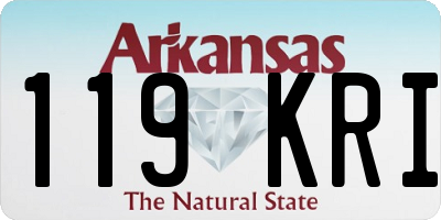 AR license plate 119KRI