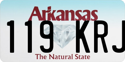 AR license plate 119KRJ