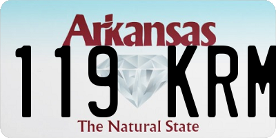 AR license plate 119KRM