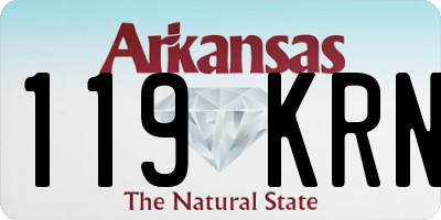 AR license plate 119KRN